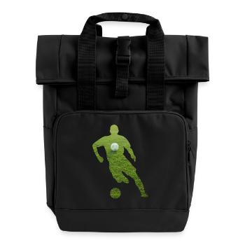 football - Sac à dos Roll Top à deux anses - noir - Devant