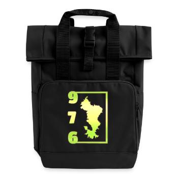 T SHIRT 976 MAYOTTE - Roll Top Backpack with Two Handles - black - Front