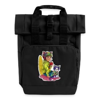Meilleurs ami - Sac à dos Roll Top à deux anses - noir - Devant