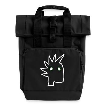 Punk Rock Pogo Anarchie Punks Punk Rocker Punk - Rolltop Rucksack mit zwei Griffen - Schwarz - Vorne