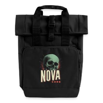Nova Core Skull - Roll Top Backpack with Two Handles - black - Front