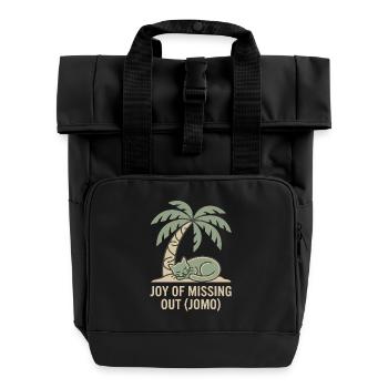 Jomo - Sac à dos Roll Top à deux anses - noir - Devant