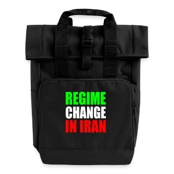 Regime change in iran - Sac à dos Roll Top à deux anses - noir - Devant