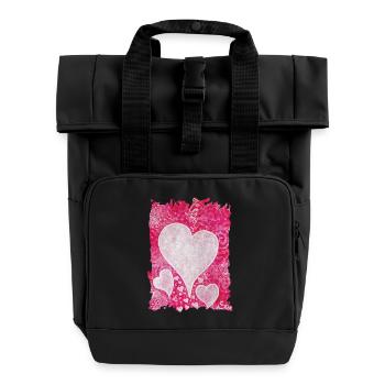 Liebe ist Wahrheit - Sonja Ariel von Staden - Rolltop Rucksack mit zwei Griffen - Schwarz - Vorne