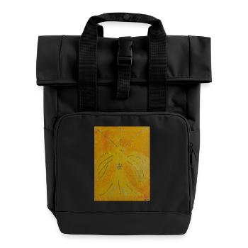 Archangel Jophiel - Roll Top Backpack with Two Handles - black - Front