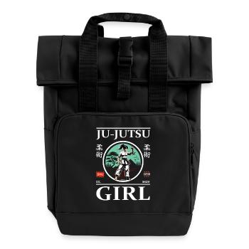 Ju-Jutsu Girl Design pour les artistes martiaux forts - Sac à dos Roll Top à deux anses - noir - Devant
