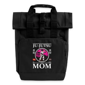 Ju-Jutsu Mom - Conception de Maman d’Autodéfense - Sac à dos Roll Top à deux anses - noir - Devant