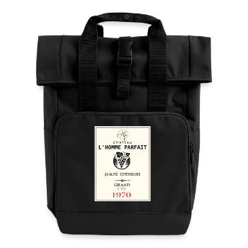 The perfect man - Roll Top Backpack with Two Handles - black - Front