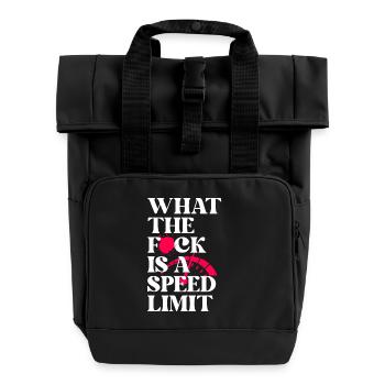 Auto - Rolltop Rucksack mit zwei Griffen - Schwarz - Vorne