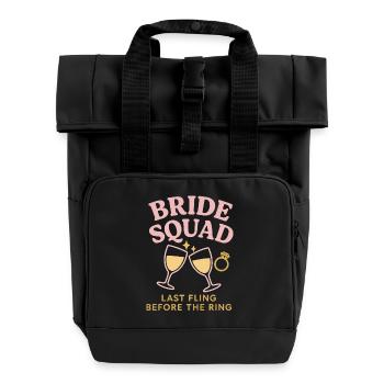 Escouade de la mariée - Sac à dos Roll Top à deux anses - noir - Devant