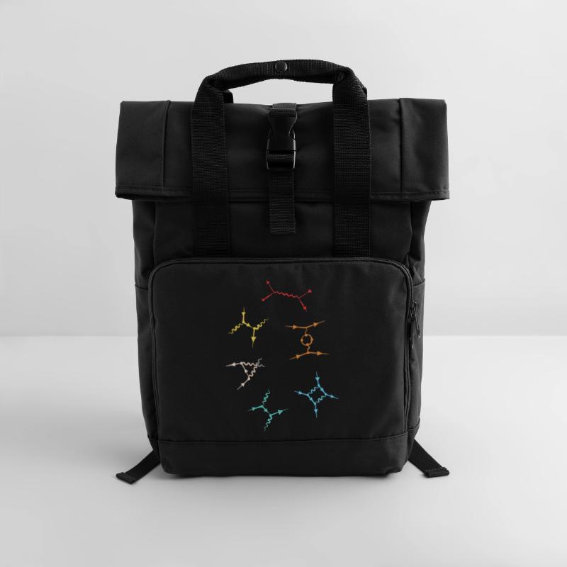 Quantum Physics Quantum Physics Quantum Leap Roll Top Backpack with Two Handles