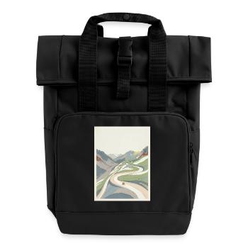 Alpe d’Huez — Mémoire cycliste - Sac à dos Roll Top à deux anses - noir - Devant