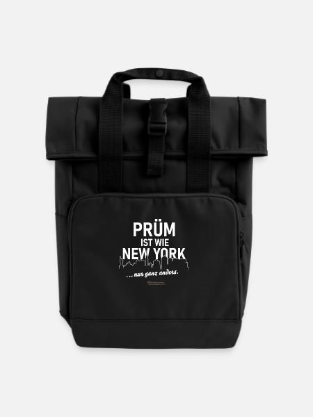Prüm - Rolltop Rucksack mit zwei Griffen - Schwarz