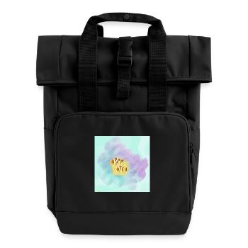 Pastell Clownfisch Korallen - Rolltop Rucksack mit zwei Griffen - Schwarz - Vorne