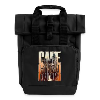 Cane Corso Italiano - Roll Top Backpack with Two Handles - black - Front