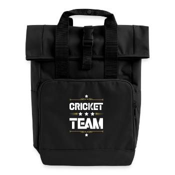 Cricket Team - Rolltop Rucksack mit zwei Griffen - Schwarz - Vorne
