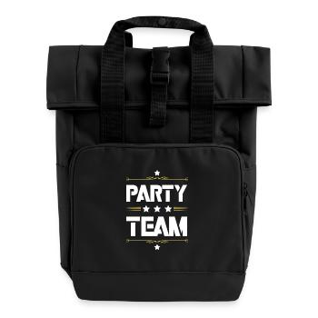 Équipe du parti - Sac à dos Roll Top à deux anses - noir - Devant