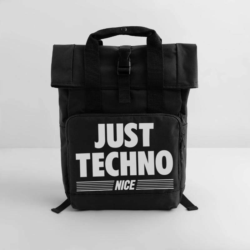 Juste techno Sac à dos Roll Top à deux anses