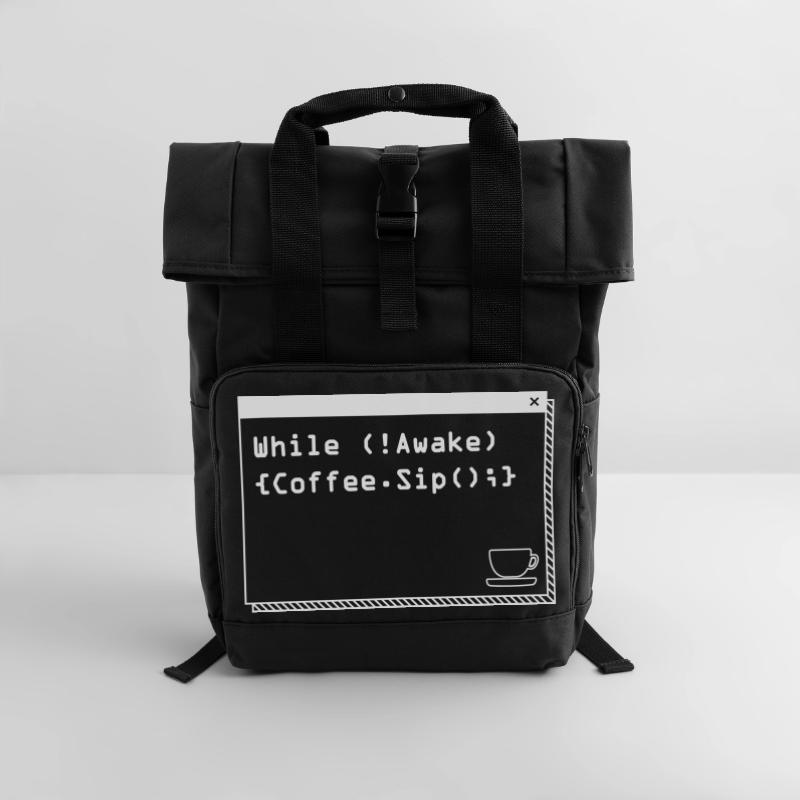 Les programmeurs génèrent du code à partir de café Sac à dos Roll Top à deux anses
