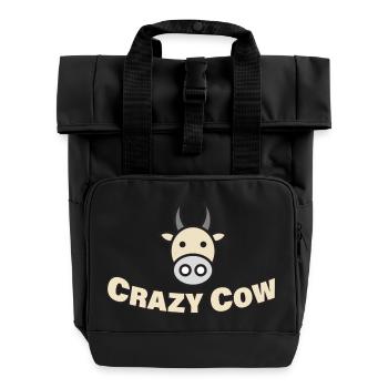 VACHE FOLE - Sac à dos Roll Top à deux anses - noir - Devant
