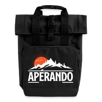 Sun Mountain Abenteuer - Rolltop Rucksack mit zwei Griffen - Schwarz - Vorne