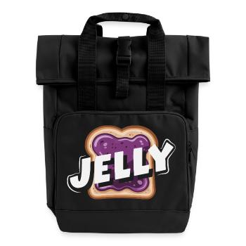 Look Partner Beurre de Cacahuète & Confiture Design - Sac à dos Roll Top à deux anses - noir - Devant