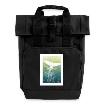 Rêve d'envol - Sac à dos Roll Top à deux anses - noir - Devant