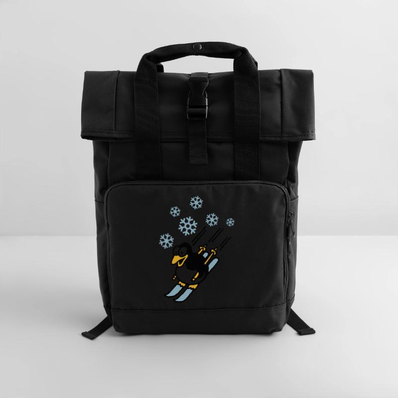 pinguin_ski_022011_d_3c Roll Top Backpack with Two Handles