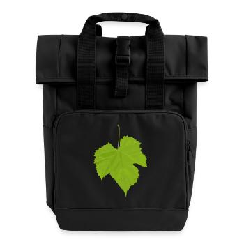 feuille d'érable - Sac à dos Roll Top à deux anses - noir - Devant