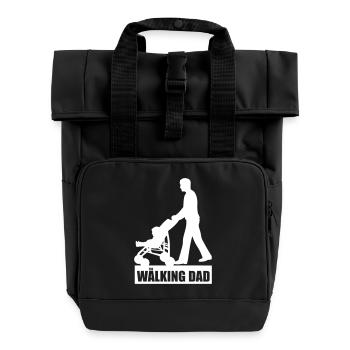 Walking Dad - Rolltop Rucksack mit zwei Griffen - Schwarz - Vorne