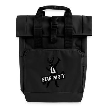 Stag Party (Junggesellenabschied JGA / 2C) - Rolltop Rucksack mit zwei Griffen - Schwarz - Vorne