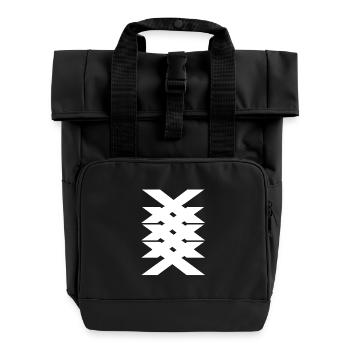 Coole xxxx digitale Kunst - Rolltop Rucksack mit zwei Griffen - Schwarz - Vorne
