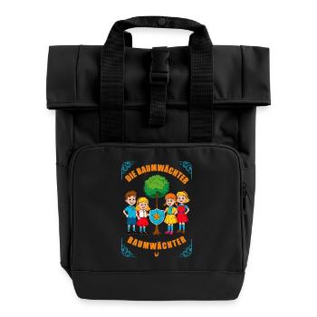 The Tree Guardians - Roll Top Backpack with Two Handles - black - Front
