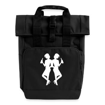 Party Girls Hen Party - Roll Top Backpack with Two Handles - black - Front