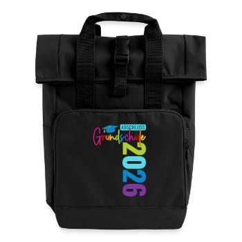 Primary school graduation 2026 - Roll Top Backpack with Two Handles - black - Front