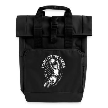 Katzenschießball - Rolltop Rucksack mit zwei Griffen - Schwarz - Vorne