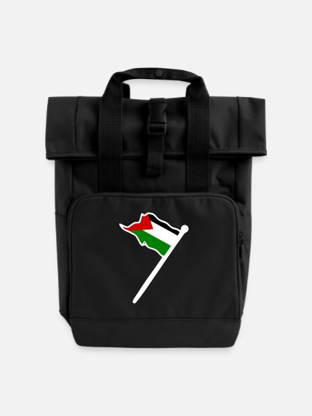 Free palestine - Rolltop Rucksack mit zwei Griffen - Schwarz