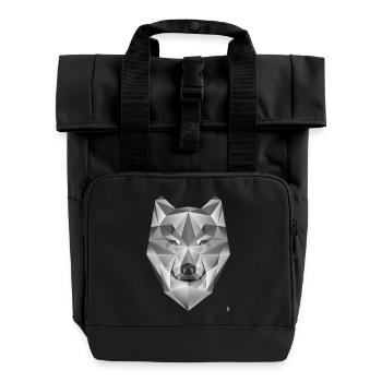 Grey Wolf - Roll Top Backpack with Two Handles - black - Front