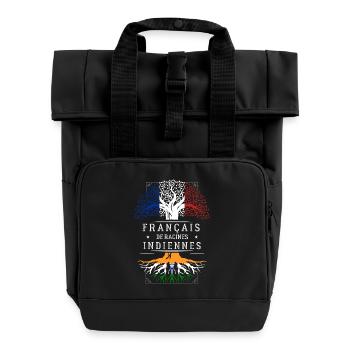 Racines Indiennes - Sac à dos Roll Top à deux anses - noir - Devant