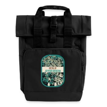 Captivating detail of the Jewish Museum, Berlin - Roll Top Backpack with Two Handles - black - Front