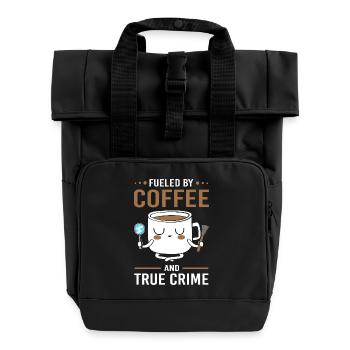 True Crime Krimi - Roll Top Backpack with Two Handles - black - Front