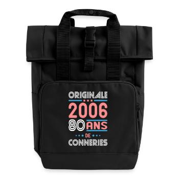 Original – 2006 – 20 years of - Roll Top Backpack with Two Handles - black - Front
