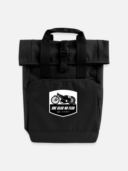 Speedway Bahnsport - Rolltop Rucksack mit zwei Griffen - Schwarz