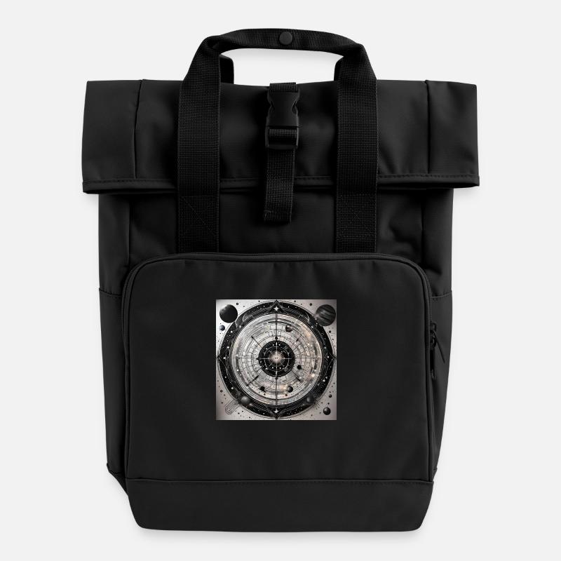 Galaxy's Edge - Interstellar Dartboard - Roll Top Backpack with Two Handles - black