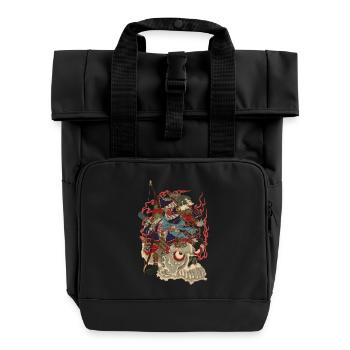 Skull Samurai - Rolltop Rucksack mit zwei Griffen - Schwarz - Vorne