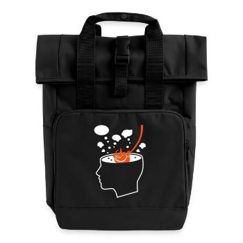 Brain - Idées - Pensez - Sac à dos Roll Top à deux anses - noir - Devant