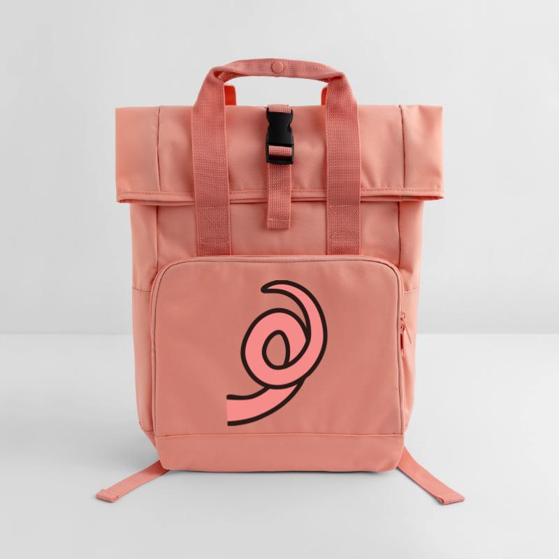 Piggy RingTail Roll Top Backpack with Two Handles