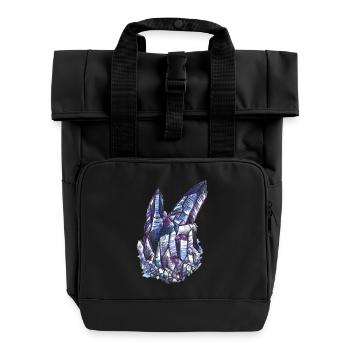 Minerals - Roll Top Backpack with Two Handles - black - Front