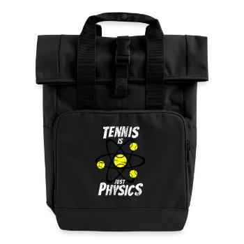 Le tennis, c’est aussi juste de la physique - Sac à dos Roll Top à deux anses - noir - Devant
