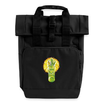 Pineapple Incident by Chemistry & Botanic's - Sac à dos Roll Top à deux anses - noir - Devant